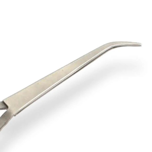 Pinzas Curvas en X Samroz para Extensión de Pestañas, Precisión Antiestática, Punta Suave, Acero Inoxidable Profesional, Agarre de Fibra para Volumen de Pestañas - Product Image 2
