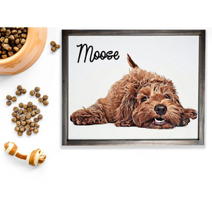 Decorative <b>Frame</b> Solid Wood Photo <b>Frame</b> Moulding Canvas <b>White</b> Deep Box Pine Pet Wooden Photo Picture Wood <b>Square</b> <b>Frame</b> - Product Image 2