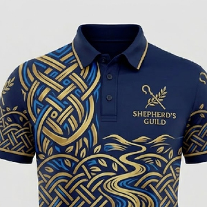 Production de vêtements de sport professionnels personnalisés pour la tonte des moutons, avec impression par sublimation sur Polo Long Tail Apparel - Product Image 4