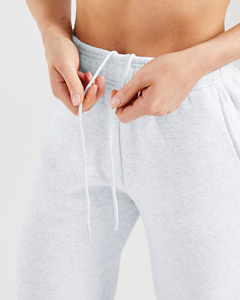 Pantalon de jogging droit rétro pour femme en tissu molletonné doux, longueur intégrale, style athlétique - Product Image 4