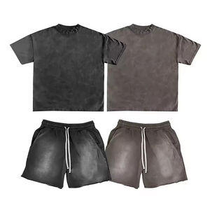 Ensemble T-shirt et short décontracté imprimé pour homme Fantasy Wear, mélange polyester/coton, sérigraphie personnalisée écologique sur le devant - Product Image 2