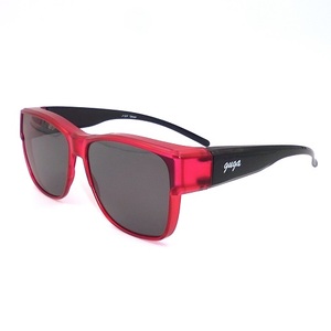 Lunettes de soleil de mode unisexe avec cadre en PC de style Fitover à grandes lentilles polarisées et verres TAC - Product Image 2