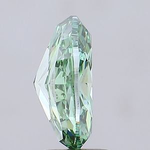 EVERGLOW 3.00CCT Diamant synthétique de laboratoire CVD de qualité supérieure, taille ovale, vert vif fantaisie, VS2, certifié IGI, pour la fabrication de bijoux haut de gamme - Product Image 4