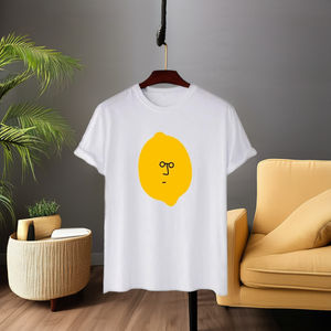 T-shirt tendance d'été avec logo personnalisé, 100% coton, séchage rapide, col rond, coupe classique, couleur unie, fabricant et fournisseur en gros OEM - Product Image 6