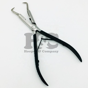 Nueva llegada alicates negros alicates profesionales sostenibles para extensiones de cabello colores negros para abridor de barbería MOQ - Product Image 3