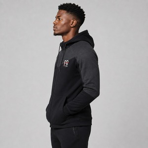 Sweat à capuche zippé personnalisé pour homme, tissu de qualité supérieure, capuche à cordon réglable, fermeture entièrement zippée, idéal pour les marques, la vente au détail et la vente en gros - Product Image 5