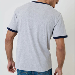 Camiseta Ringer de Estilo Profesional con Diseño de Cuello en Contraste para Atuendos Casuales y Uso Diario - Product Image 2
