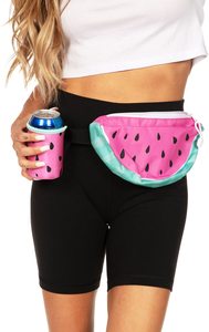 Riñonera Sublimada Personalizada con Patrón de Frutas 3D, Riñonera Deportiva de Verano con Porta Botella - Product Image 2