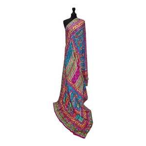 Boho Embroidered Shawl for Women | Traditional scarves shawls & hijab Mirror Work Ethnic Fashion <b>Wrap</b> Breathable Shawls Fashion - Product Image 1