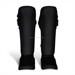 Espinilleras y Protectores de Muay Thai con Cuero PU, Color y Logotipo Personalizados para Protección en MMA y Boxeo - Product Image 1