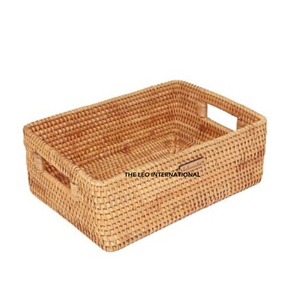 Natural Round Rattan Tray Restaurant Snacks and Serving <b>Baskets</b> Handmade Woven <b>Storage</b> <b>Wicker</b> Crafts - Product Image 6
