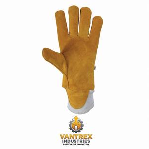 Best Quality Fire Fighter <b>Gloves</b> Cow Split Leather With <b>Moisture</b> Barer Fire Fighter <b>Gloves</b> for Fireman - Product Image 2