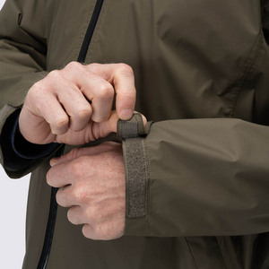 Veste imperméable à capuche pour homme, vêtements décontractés pour l'extérieur, coque en polyester, fermeture éclair, style automne, vert - Product Image 5