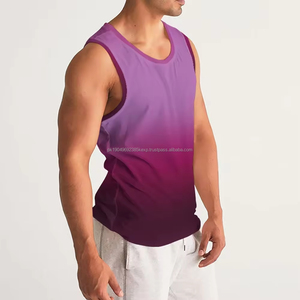 OEM Summer High Quality Men's Cotton Tank Top Gym Men Tank Top Plus Size Men's Tank Top - Product Image 2