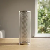 Pot Tanaman Aluminium Dekoratif Modern, Pot Bunga Logam dengan Tepi Bergelombang, Wadah Taman Dalam & Luar Ruangan, Dekorasi Rumah