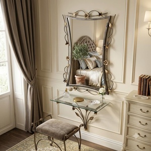 Mesa Consola de Hierro Forjado a Mano Estilo Victoriano Tradicional KHP, Mueble Metálico Antiguo Personalizado para Sala de Estar - Product Image 3