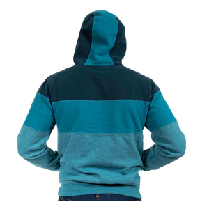 เสื้อฮู้ดผ้าฟลีซลายทางสไตล์สตรีทแวร์สำหรับผู้ชาย - Product Image 2