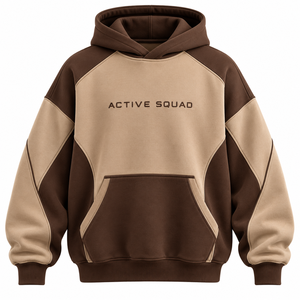Sweat-shirt à capuche pour homme, imprimé et brodé, sans cordon, hiver, coupe classique, épais, effet gonflé - Product Image 6
