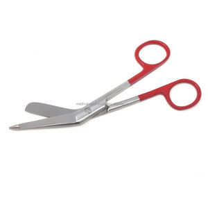 Tijeras para Vendajes Lister Reutilizables de 5.5 Pulgadas, Rojas, de Acero Inoxidable, Instrumentos Quirúrgicos, Juego de Instrumentos, Certificación CE ISO, OEM ODM - Product Image 5