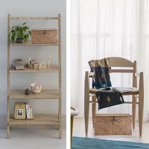 Cesta decorativa artesanal de algas marinas organizador de almacenamiento tejido Breeze - Product Image 2