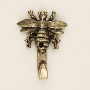 Fine Quality Vintage Bee Wall Hook Metal Antique Finish Single Hook Animal Pattern Decorative Hanger <b>For</b> Bathroom <b>Kitchen</b> Office - Product Image 1