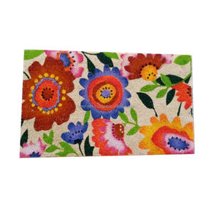 Tapis en fibre de coco naturelle avec base antidérapante en PVC pour les entrées - Product Image 1