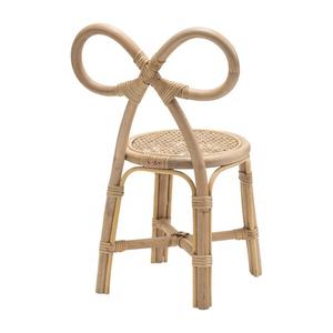 <b>Kid's</b> <b>Furniture</b> <b>KIDS</b>' Chair Natural Rattan Bow Chair for <b>Kid</b> - Product Image 4