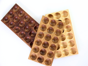 Porta Huevos de Madera Ecológico, Apto para Lavavajillas, Bandeja para Encimera, Organizador de Huevos Frescos para Cocina, Estilo Rústico - Product Image 6