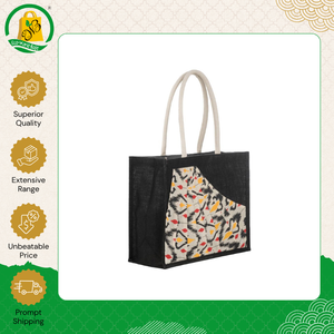 Bolsa de Yute Ecológica y Elegante con Diseño Personalizado y Logotipo, Fabricada en India, con Asa de Cinta de Algodón Resistente y Amplio Espacio - Product Image 5