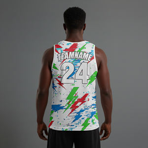 เสื้อบาสเก็ตบอล OEM 2026 โพลีเอสเตอร์ 100% แบบยูนิเซ็กซ์ สั่งพิมพ์ลายได้ตามต้องการ ผ้าตาข่ายระบายอากาศ แห้งเร็ว ซึมซับเหงื่อ - Product Image 6