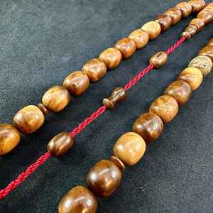 Petites perles de prière en bois poli écologiques, faites à la main, pour le Zikr quotidien, le Dhikr, la prière islamique, le chapelet musulman religieux - Product Image 3