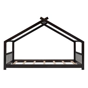 Letto a Castello in Legno per Bambini, Stile Espresso, Misura Twin - Product Image 5