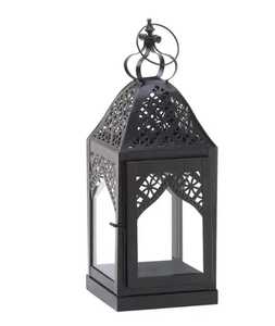Skies Traders Modern Black Cube Stainless Steel Handmade Eco-Friendly Heat Resistant Durable <b>Hurricane</b> Candle <b>Lantern</b> Home Decor - Product Image 3