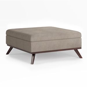 Owen Natural Square Coffee <b>Table</b> Storage Ottoman <b>Stools</b> & Ottomans Product - Product Image 1