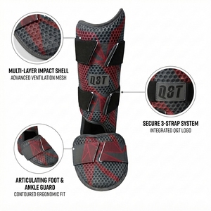 Custom Baseball Leg <b>Protector</b> Shin guard Foot Guard Adjustable Padded Protective Sports Equipment catcher leg guard Wholesale - Product Image 3