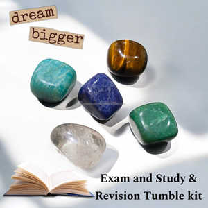 Meilleure Qualité Sept Chakra Énergie De Guérison Agate En Gros Pierre Naturelle Tumble Kit Cristal Poli Pierre Semi Précieuse Artisanat - Product Image 5