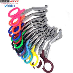 กรรไกรแพทย์ฉุกเฉินสแตนเลส ขนาด 7.5 นิ้ว แพ็ค 12 ชิ้น สำหรับพยาบาล แพทย์ ช่างพยาบาลฉุกเฉิน ตัดผ้าพันแผล ชุดใหญ่ - Product Image 5