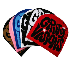 หมวกไหมพรมอะคริลิก 100% หมวกบีนนี่ฤดูหนาว หมวกบีนนี่อิเล็กทรอนิกส์สำหรับเด็ก หมวกบีนนี่ปักโลโก้ตามสั่ง หมวกบีนนี่สำหรับฤดูหนาว - Product Image 1