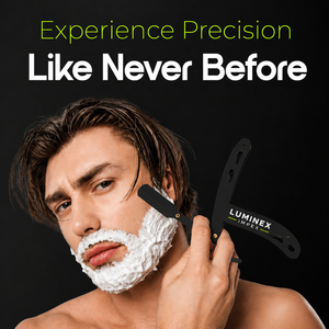 Navaja de Afeitar Recta Vintage Luminex Impex con Mango de Concha de Abulón y Acero al Carbono, Lista para Usar en Barberías y Salones - Product Image 6