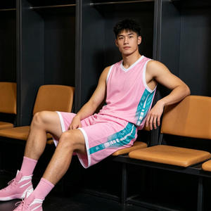 ชุดยูนิฟอร์มบาสเก็ตบอลออกแบบโลโก้ตามสั่ง พร้อมการพิมพ์แบบรีดร้อน ผ้าระบายอากาศสำหรับฤดูร้อน ผลิตโดย TRIOTAKE INDUSTRY - Product Image 5