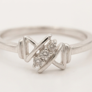 DIVYORO PRISM <b>STACK</b> <b>RING</b> <b>Silver</b> Women's Trendy - Product Image 2