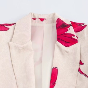 Ensemble femme 2 pièces, vêtements de bureau tendance 2026, blazer à un bouton vintage à manches longues + pantalon, costume femme - Product Image 3