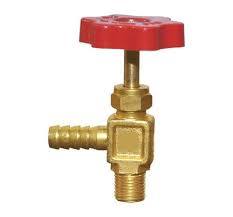 Válvula de aguja de latón con rueda manual para manguera |   Válvula de Cierre de Latón |   Válvula de Conexión con Rosca Macho y Brida Hexagonal Pintada - Product Image 4