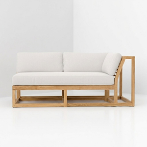 Ensemble de canapés en teck sur mesure OEM ODM, mobilier de salon d'extérieur en bois massif pour importateurs en gros et marques à marque privée - Product Image 3