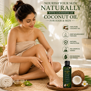 Aceite de Coco Puro para Cabello y Piel |   Aceite de Coco Virgen Natural para el Crecimiento del Cabello, Cuidado del Cuero Cabelludo y Humectación de la Piel - Product Image 2