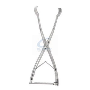 Pince de réduction asymétrique CLASTY, mâchoires courbées gauche-droite, en acier inoxydable, instrument chirurgical orthopédique pour maintenir les os, réutilisable - Product Image 1