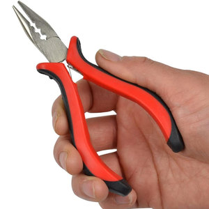 Pince professionnelle à 3 trous pour extensions de cheveux à micro-anneaux, outil efficace d'ouverture et de retrait en rouge vif - Product Image 3