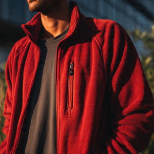 Vestes en polaire à col montant OEM pour hommes, écologiques, respirantes, streetwear, vestes en polaire pour hommes, vestes en polaire lourdes pour l'hiver - Product Image 1