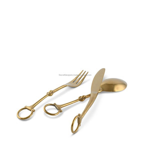 Juego de Cubiertos de Metal de Alto Brillo con Diseño Moderno que Ofrece un Estilo Distintivo y Alta Resistencia para la Cena - Product Image 6