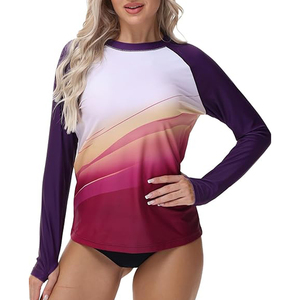 Rashguard de natation personnalisé pour femme de haute qualité – Meilleure vente, protection solaire UPF 50+, séchage rapide, respirant, coupe ajustée - Product Image 1
